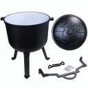 Эмалированный казан, чугунный охотничий горшок, 4л.