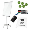 Магнитная доска для мобильного флипчарта 70х100 на колесиках.