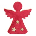 АНГЕЛ С БАРХАТОМ деревянная статуэтка, ПРАЗДНИЧНОЕ УКРАШЕНИЕ