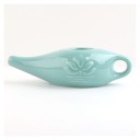 Зелений керамічний горщик Neti Pot для чищення носа, 250 мл купити з Польщі