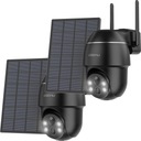 НАРУЖНАЯ СОЛНЕЧНАЯ IP WIFI КАМЕРА 3MPx ЧЕРНАЯ 2шт.