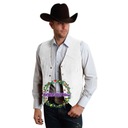 2022 Мужской замшевый кожаный жилет с v-образным вырезом, одинарный B