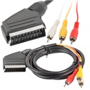 КАБЕЛЬ 3X RCA(M)->EURO(M) 1,8M LANBERG SCART — RCA для видеомагнитофона VHS