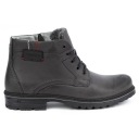 Зимние кожаные туфли изолировали J35S Grey 45