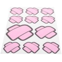 11 LIPDUKŲ NA АВТО ROZOWE BANDAGE СТІЙКИ SMIESZNE НАКЛЕЙКИ NA БАМПЕР  фото 5