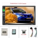 7010B с 12 стилями светодиодного радиоприемника 2 Din MP5 7 Bluetooth FM Aux