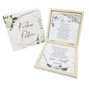 ДЕРЕВЯННАЯ КОРОБКА СВАДЕБНЫЕ ПРИГЛАШЕНИЯ ДЛЯ РОДИТЕЛЕЙ ГЕОМЕТРИЧЕСКАЯ Y3