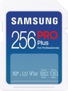 Карта памяти Samsung SDXC PRO Plus 2023 256 ГБ V30 U3 UHS-I (180 МБ/с)