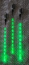 Зеленый светящийся СИГНАЛ — Вибронаконечник — Устройство подачи + Аккумулятор