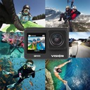 Спортивная камера 4K 60FPS Kruger&Matz Vision P400, аксессуары для камеры, пульт дистанционного управления