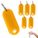 BRELOKI Identyfikator ZAWIESZKA OZNACZNIK do Kluczy 6 pomarańczowe