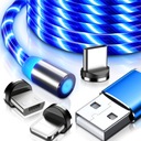 МАГНИТНЫЙ КАБЕЛЬ 3в1 ДЛЯ IPHONE MICRO USB TYPE-C 1м