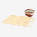 Сервировочный набор для суши, бамбуковый коврик, палочки для еды, земная фарфоровая миска