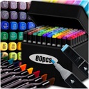 АЛКОГОЛЬНЫЕ МАРКЕРЫ, ДВУХСТОРОННИЕ МАРКЕРЫ, МАРКЕРЫ PRO, 80 ШТ + СУМКА