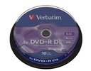 VERBATIM DVD+R DL 8,5 ГБ ДВУХСЛОЙНЫЙ 8X XBOX