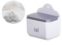 Большая солонка Белая емкость для соли с надписью.