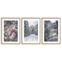 НАБОР ПОСТЕРОВ А4 ЗИМА СНЕГ ОТЛИЧНЫЙ РОЖДЕСТВЕНСКИЙ ПОДАРОК