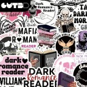 W106 AUTOCOLLANTS STICKER BOMB PLAQUETTES WLEPKI BOOKS DARK ROMANCE 50SZTphoto 7