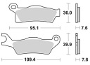 TRW LUCAS КОЛОДКИ ГАЛЬМІВНЕ KH617 SINTER OFFROAD CAN-AM OUTLANDER 800  (14548731543) фото min 14