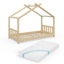 ДИЗАЙНСКАЯ кроватка 160Х80 ПРИРОДА + МАТРАС