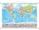 Настінна карта світу АКТУАЛЬНЕ ВИДАННЯ 2026 політична XXL 194x140см ArtGlob