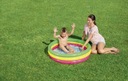 Nafukovací bazén pre deti Bazén Dúha 102x25cm Tvar okrúhly
