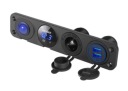 ПАНЕЛЬ ГНІЗДО ПРИКУРЮВАЧА ВОЛЬТМЕТР ЗАРЯДНИЙ ПРИСТРІЙ 2X USB 4,2A ВИМИКАЧ 4W1  фото 11