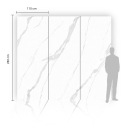 Карбоновая плита CALACATTA WHITE 280x110CM GLASS