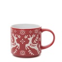 Кружка AVERO красная с оленями 0,35 л ХОМЛА