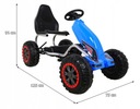 Большой детский картинг STRONG Gokart, надувные колеса, 100 кг, тормоз