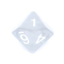 KOSTKA KOŚĆ do gry RPG KRYSZTAŁ przejrzysta K10