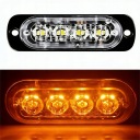 4X МИГАЛКА ФАРА LED (СВІТЛОДІОД) POMARANCZOWA ДОПОМОГА ЛАФЕТА 12-24V СВІТЛОДІОДНА БАЛКА Z ПУЛЬТОМ  (18673045783) фото min 10