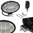 PROJECTEUR OUVRIER PHARES ANTIBROUILLARD PHARE 8 LED 24W OVALE Aphoto 9