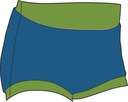 Plavky Speedo LTS NAPPY CVR KIDS na plienku HARMONY 6-9 Dominujúca farba modrá