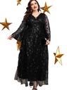 КОКТЕЙЛЬНОЕ ПЛАТЬЕ SHEIN PLUS SIZE ЧЕРНОЕ 44 1VBI