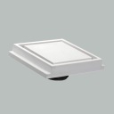 Гипсовый воздухоотводчик SQUARE fi 100