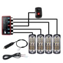 4X HEADLIGHTS WARNINGS STROBOSCOPE HELP LAFETTE LED 12-24V  photo 12