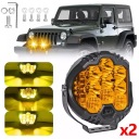2X 75W АВТО ФАРА РОБОЧА ТУМАННА LED (СВІТЛОДІОД) РЕШІТКИ 12V/24V 5800LM  фото 13