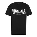 Lonsdale Essentials pánske čierne tričko s logom, Veľkosť L