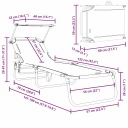 Шезлонги Та Шезлонги Чорний Шезлонг 81 Cm 56 X 190 X