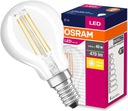 Светодиодная лампа E14 BALL 4W 40W 2700K НИТЬ OSRAM