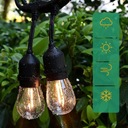 Садовые гирлянды 20M 22X E27 Светодиодная лампа + водонепроницаемый кабель