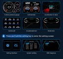 HUD OBD2+GPS 3,5 CALA, PREDKOSC, ТЕРМОМЕТР WODY, СИГНАЛИЗАЦИЯ СКОРОСТИ I BEZP.  фото 6