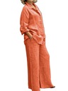 Женский льняной комплект, элегантная рубашка и брюки, удобно носить