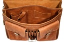 Taška kožená pánska taška veľká pojme notebook 15 poľsko výroba Model retro shoper vintage