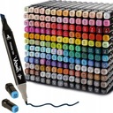 АЛКОГОЛЬНЫЕ МАРКЕРЫ Фломастеры двухсторонние Маркеры Pens Pro + СУМКА 168 ШТ.