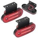 2 SZT./ZESTAW БІЧНІ СВІТЛО ГАБАРИТНІ LED (СВІТЛОДІОД) 1000 LM ЧЕРВОНИЙ TO  фото 10