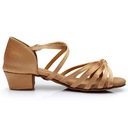 BUTY NA TANIEC TOWARZYSKI DZIEWCZĘCE JASNOBRĄZOWE 3CM 31