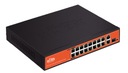 SWITCH prepínač POE 18-Port 200W 16xFE 16xPoE 2xHiPoE 60W dosah 250m Kód výrobcu WI-PS518G