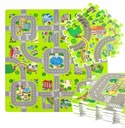 PUZZLE PIANKOWE MATA PIANKOWA EDUKACYJNA DLA DZIECI MIASTO ULICE DROGI 9EL